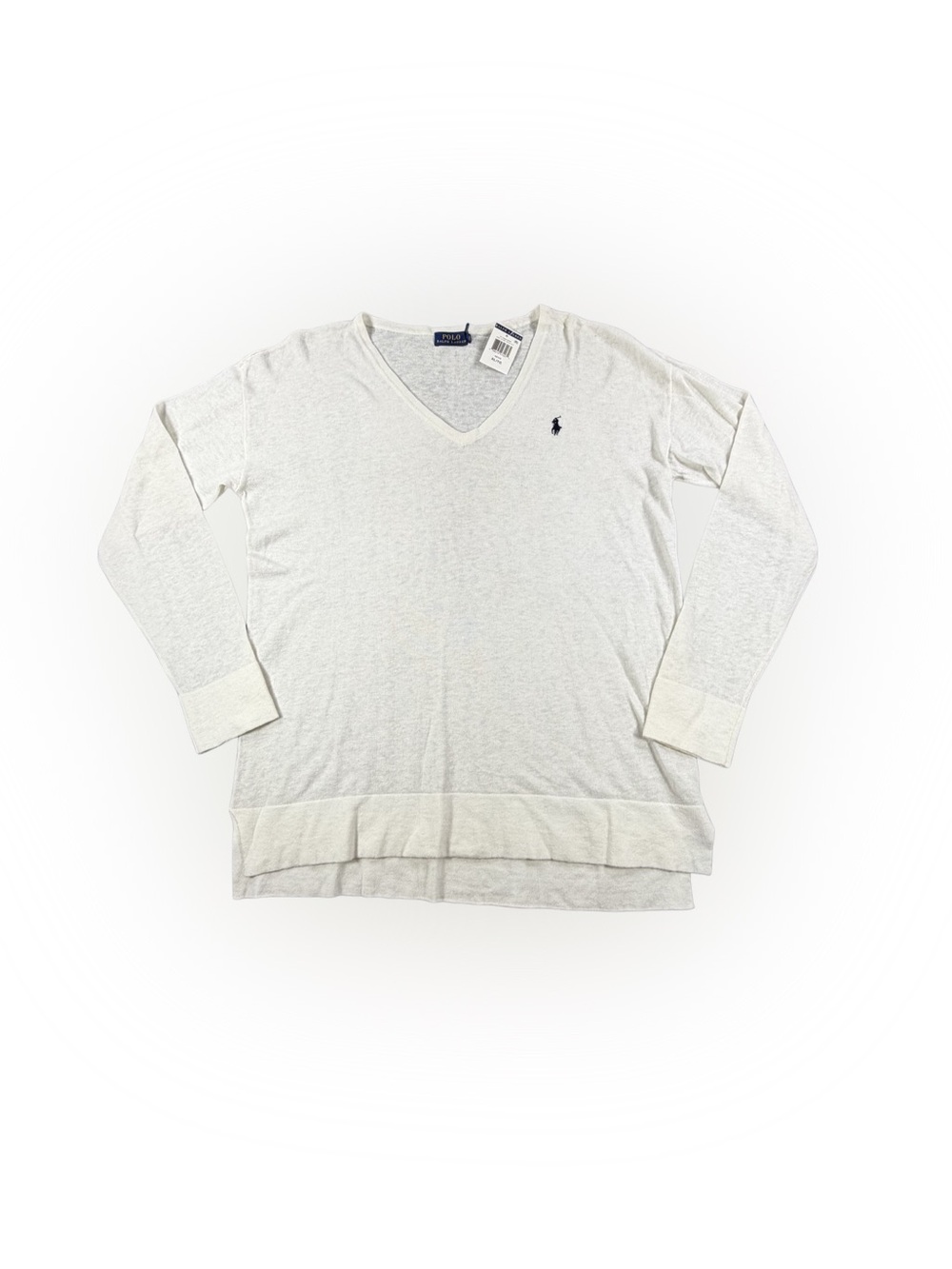 Women’s Polo by Ralph Lauren V-Neck Sweater  Off-White